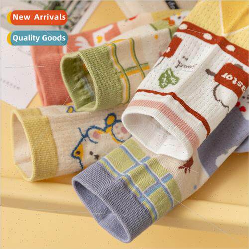 2022 new mesh socks female spring thin mid-calf socks ins ti