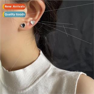 2023 Ice New Winter Autumn Earrings Heart Cream Glaze Drip