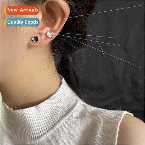 Drip Glaze Ice Cream Heart Earrings 2023 Autumn Winter New B