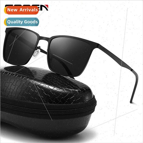 new men high-definion Polarized sunglasses handsome metal bo