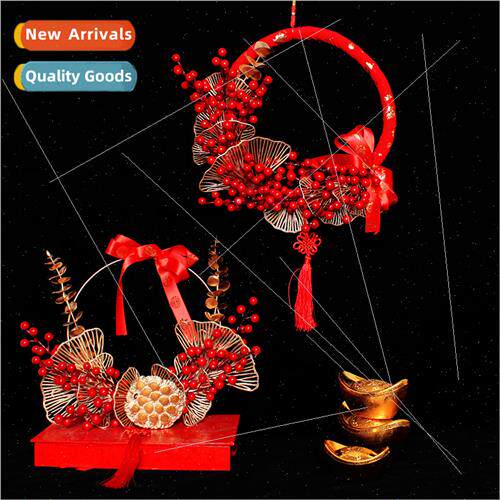 Chinese wedding wedding props wreaths door decorations New Y