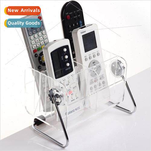 Home Acrylic Remote Control Organizer 360 Degree Rotating De