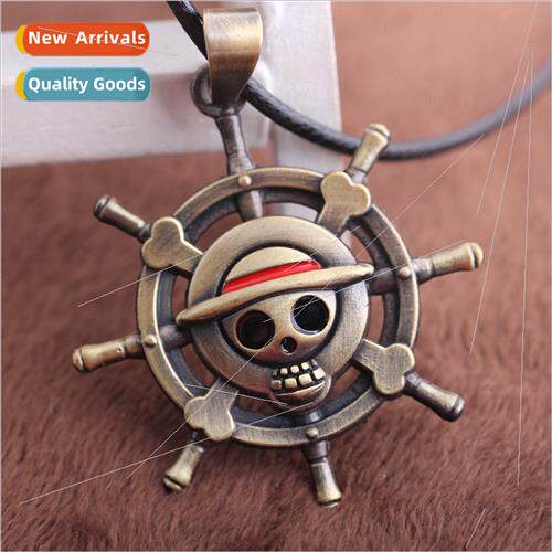 Anime  One Piece King of Thieves rudder logo alloy necklace