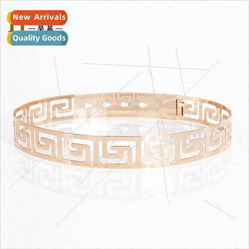 Hot sting-Return pattern full metal built-in buckle women be