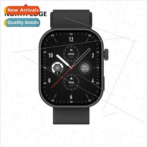 New square large screen smart watch blood oxygen heart rate