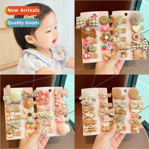 Baby hair clips baby cute not hurt hair winter new headdress