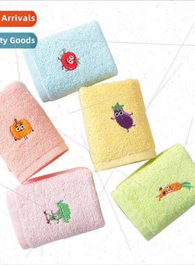Cotton soft absorbent Embroidered small towel Cute children