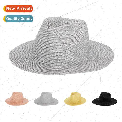 Europe Uned States Panama silver silk bright silk straw hat