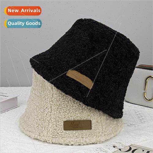 Lambswool basin hat winter warm ladies outdoor travel sun-sh