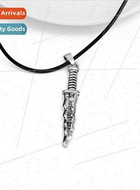 Supernatural Knife Dagger Leather String Necklace Accessorie