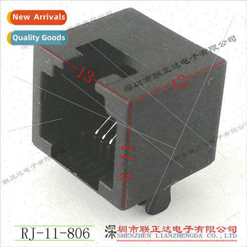 2Pin Crystal Head Socket RJ45 Socket 6P6C Crystal Head Socke