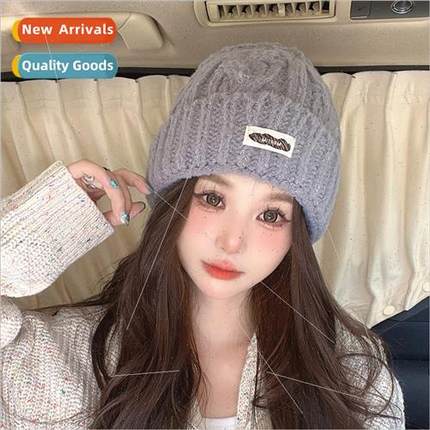 Atmosphere sense of autumn and winter knitted cap cold cap w