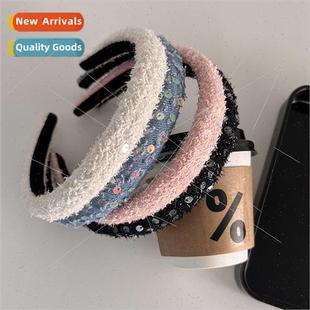 bands French sequins Autumn headband hair sponge clas winter