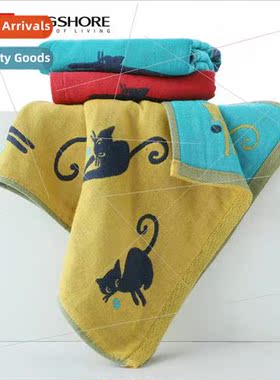 Cotton towel 4 layers gauze absorbent breathable not easy to