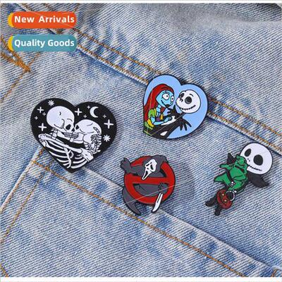 Europe Halloween Dark Set Brooch Creative Skull Death Scare