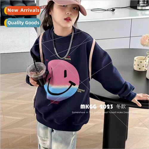 Childrens sweater 2023 fall and winter new Korean  of the ch