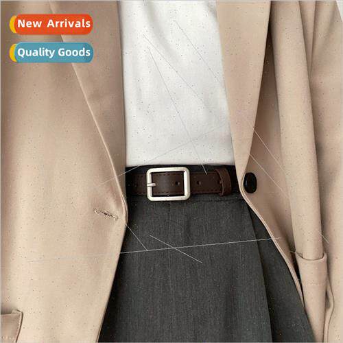 Classic black small belt Ms. ins fashion belt Hundreds fine