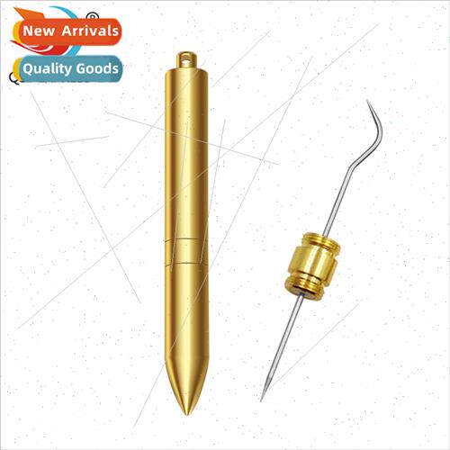 Stainless steel toothpick delicate portable flossing tool cu