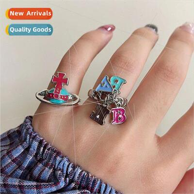 Ghost Girl Sweet Cool Hottie Saturn Planet Ring Women che Pr