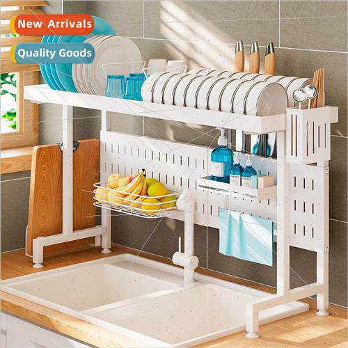 Stainless Steel Kitchen Sink Shelf Bowl Rack Pool Dish Dish