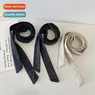 Outerwear Square Tie Belt Belt Women Decorative Feather Wais