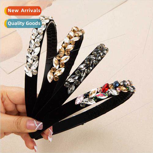 Europe new simple exquise diamond hair bands wash face press