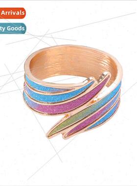 Europe new rainbow napkin ring western restaurant metal napk