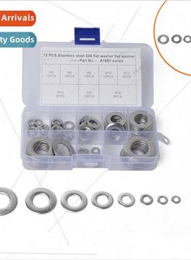 -72pcs boxed 8 kinds specifications round ultra-thin stainle