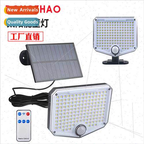 Solar Spl Wall ght 153LED Outdoor Waterproof Body Sensor Pat