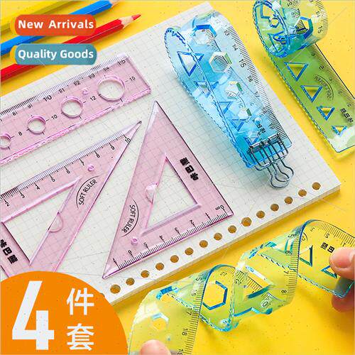 Triangle Soft Ruler Set Student Ruler Set 4 Plastic  Ruler B