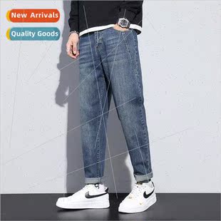 Jeans men loose straight men pants tide brfall new casual lo