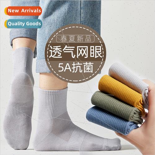 Socks men spring summer thin business four seasons mid-calf
