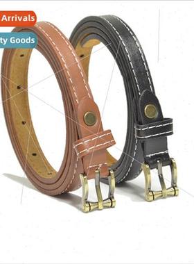 Europe women simulation leather thin belt retro hundred ride