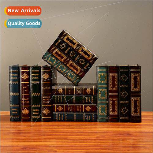 retro fake book props simulation book organizer decorations