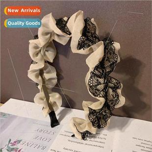 Korea simple fashion 2021 edge bands wide pressure hair