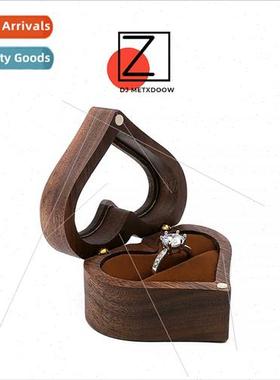 Female high-grade jewelry box storage wooden portable compac