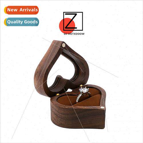 Female high-grade jewelry box storage wooden portable compac