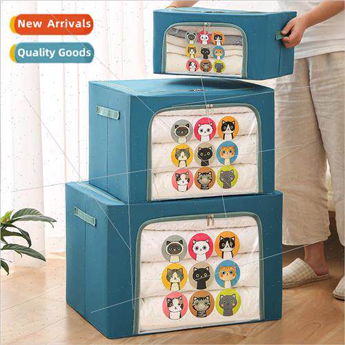 New clothes storage box organizing box thickened Oxd cloth q