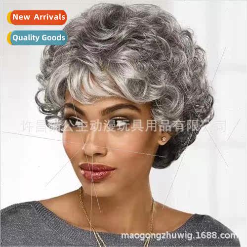 Europe Fashion Women Wigs Chemical Fiber High Temperature lk