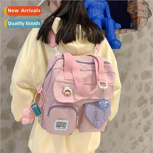 Student make-up bag Japan ins flower soft girl girl shoulder