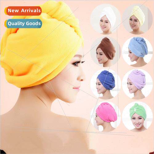 Thickened fine fiber dry hair cap super absorbent shower cap
