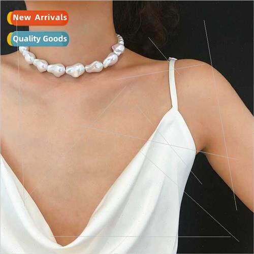 Europe Pearl geometric jewelry necklace female simple collar