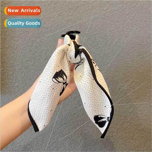 French bow ribbon ribbon scarf grasp clip Korea versatile ha