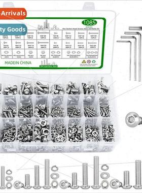 1085pcs round head hexagon socket set screws ISO7380 pan hea