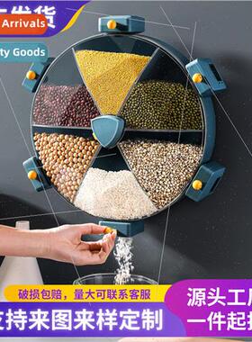 Rotatable Grain Storage Rice Bucket Divided Kchen Household
