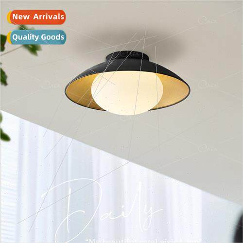 French antique ceiling lamp wabi-sabi gold foil soup dumplin