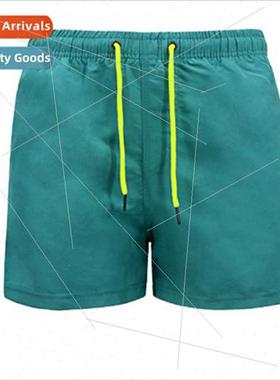 ESCATCH Mens Beach Pants Mens Quarter Shorts Breathable Ruff