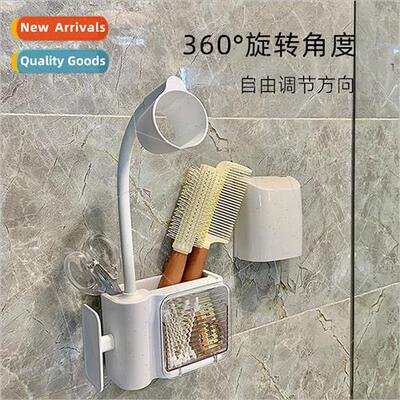 Hair dryer shelf no punch bathroom storage winding hair drye