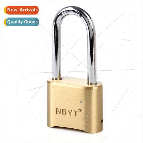 Large Extended 4-dig Bottom Combination Lock Copper Large Ir