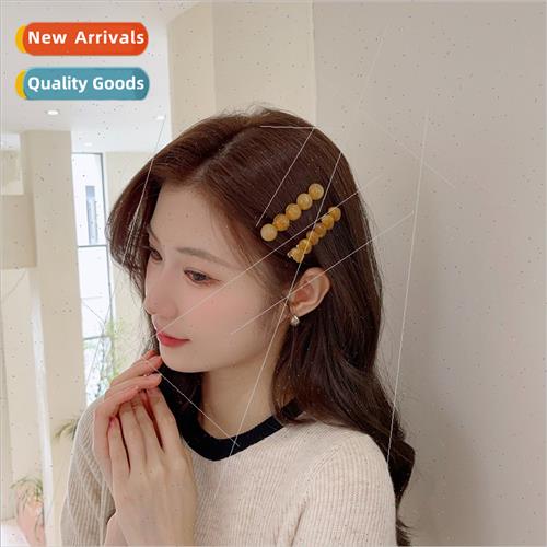 retro beans love acrylic duckbill clip hairpin side summer n